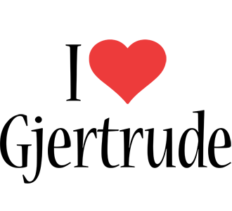 Gjertrude i-love logo