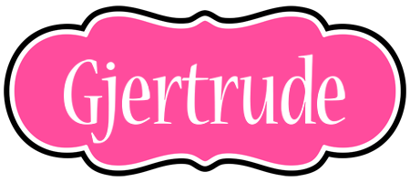 Gjertrude invitation logo