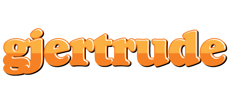 Gjertrude orange logo