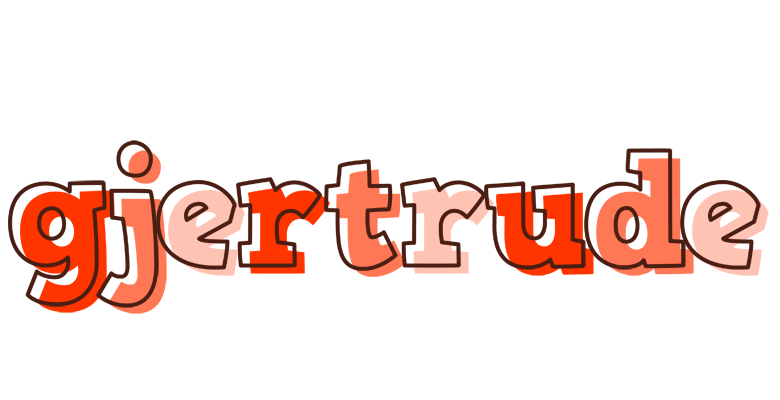 Gjertrude paint logo