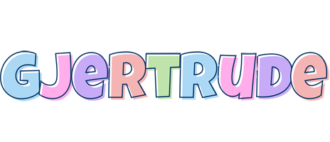 Gjertrude pastel logo