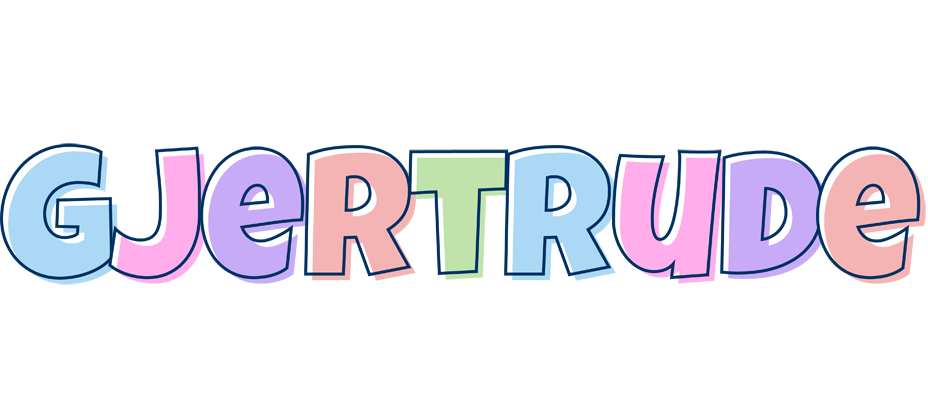 Gjertrude pastel logo