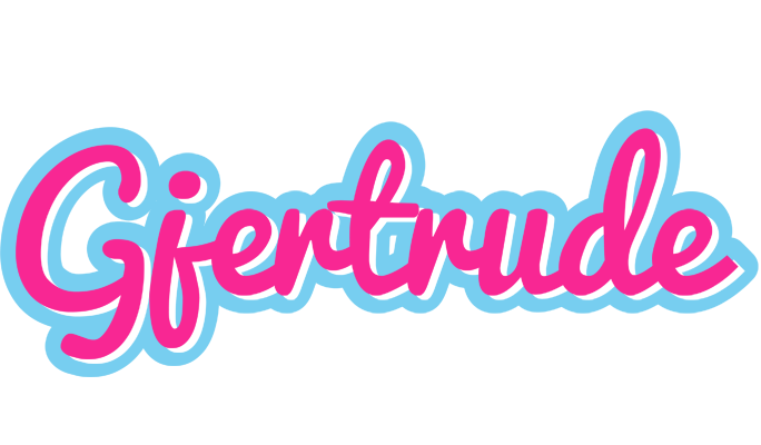 Gjertrude popstar logo
