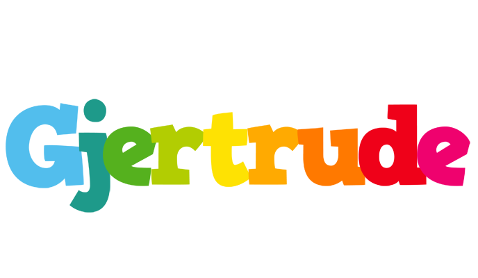 Gjertrude rainbows logo