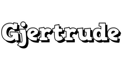 Gjertrude snowing logo