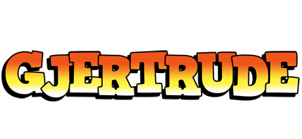 Gjertrude sunset logo