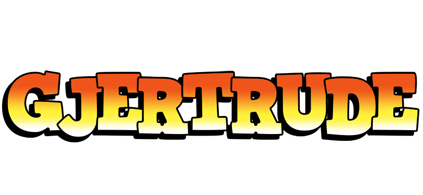 Gjertrude sunset logo