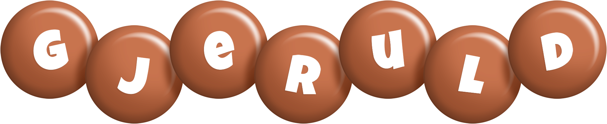 Gjeruld candy-brown logo