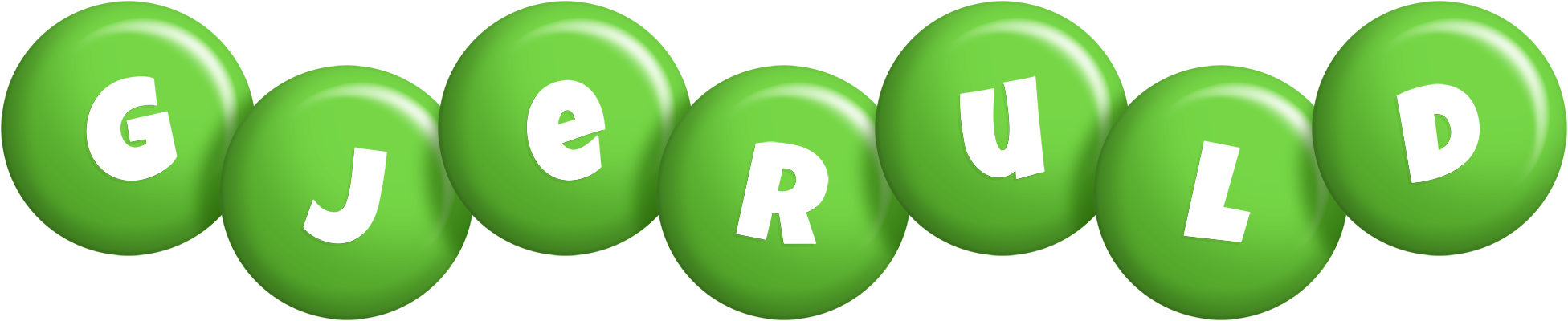 Gjeruld candy-green logo