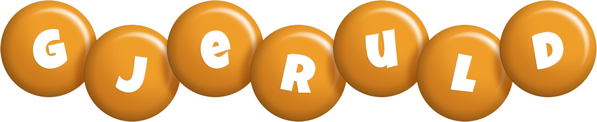 Gjeruld candy-orange logo