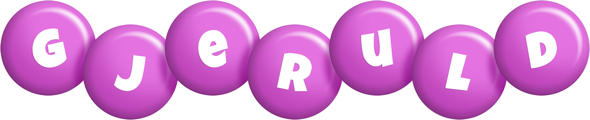 Gjeruld candy-purple logo