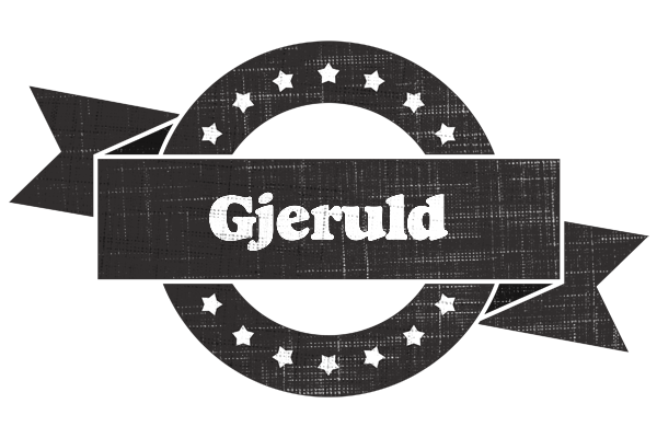 Gjeruld grunge logo