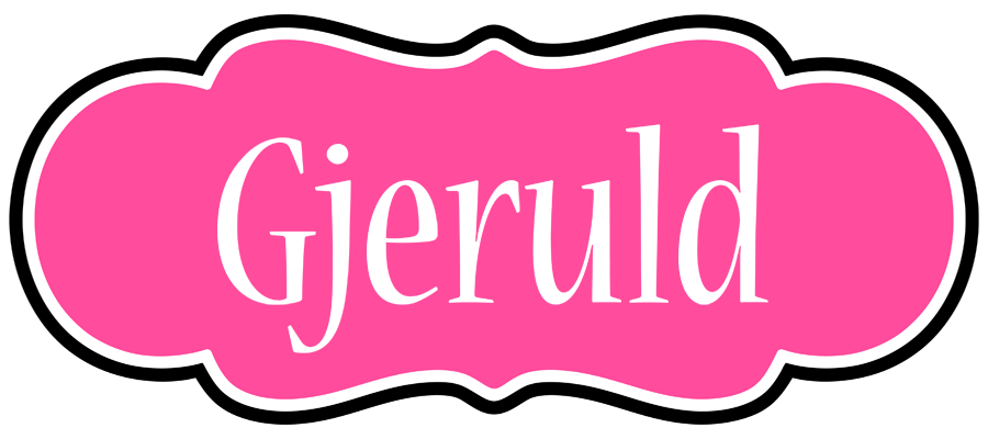 Gjeruld invitation logo
