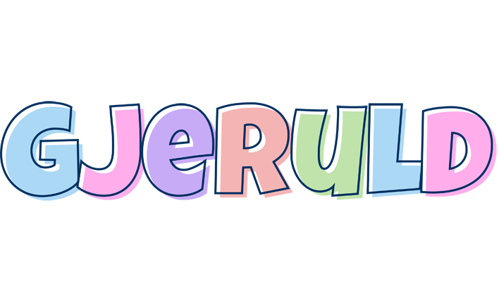 Gjeruld pastel logo