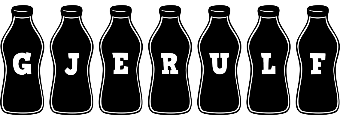 Gjerulf bottle logo