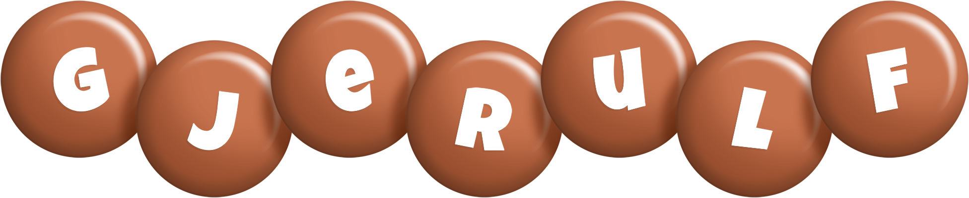 Gjerulf candy-brown logo