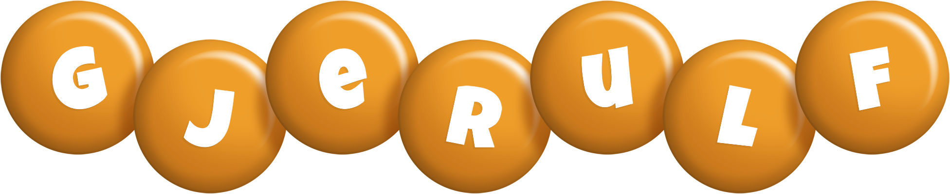 Gjerulf candy-orange logo