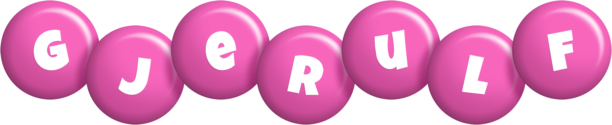 Gjerulf candy-pink logo