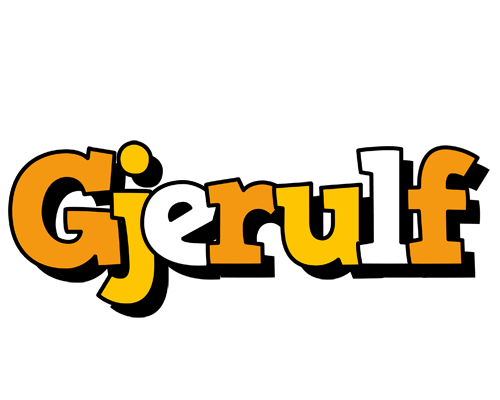 Gjerulf cartoon logo