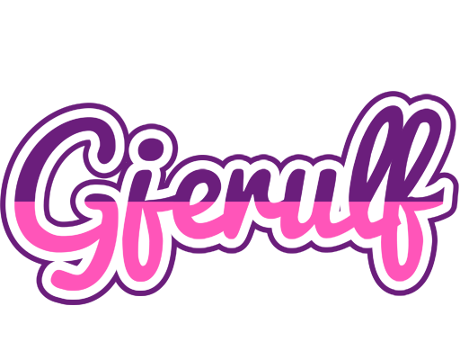 Gjerulf cheerful logo