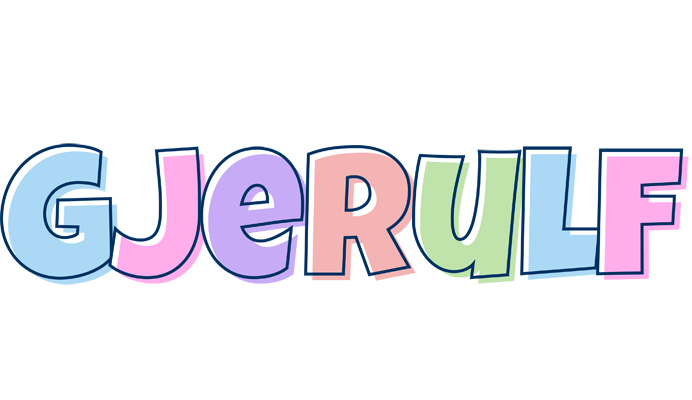 Gjerulf pastel logo