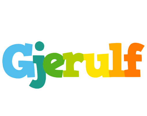Gjerulf rainbows logo
