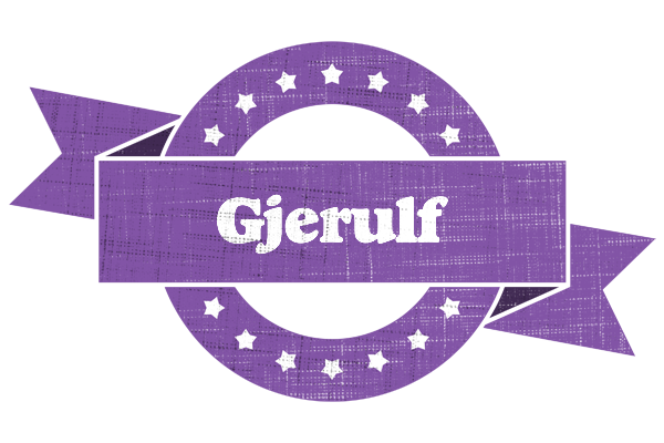 Gjerulf royal logo