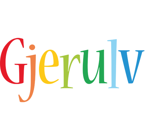 Gjerulv birthday logo