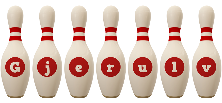 Gjerulv bowling-pin logo