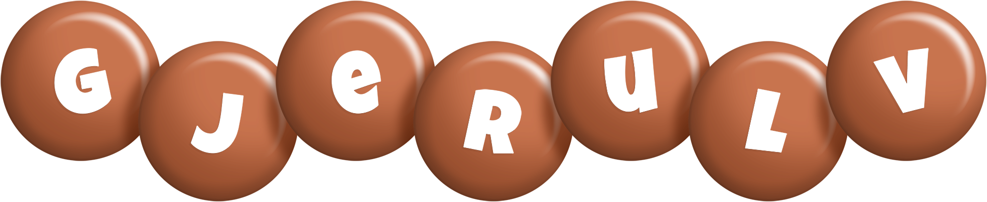 Gjerulv candy-brown logo