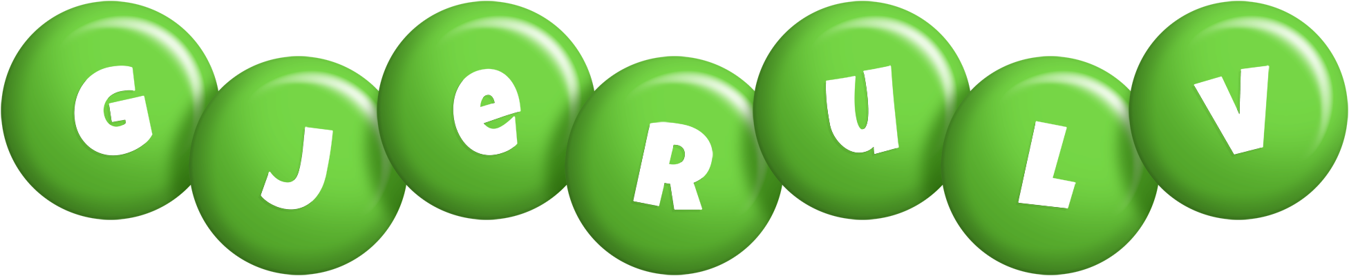 Gjerulv candy-green logo