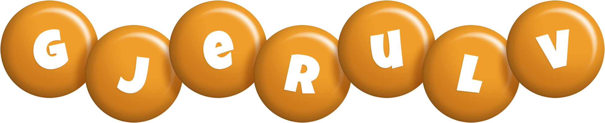 Gjerulv candy-orange logo