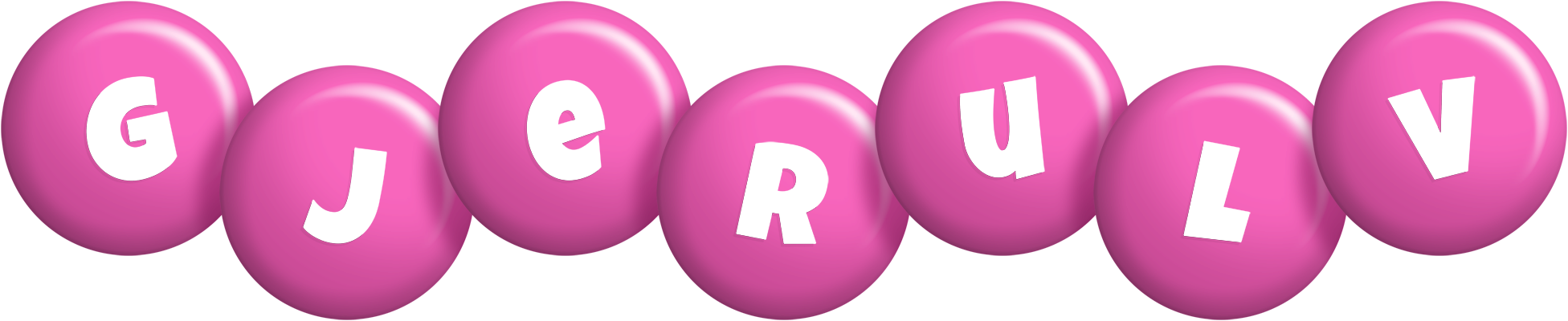 Gjerulv candy-pink logo