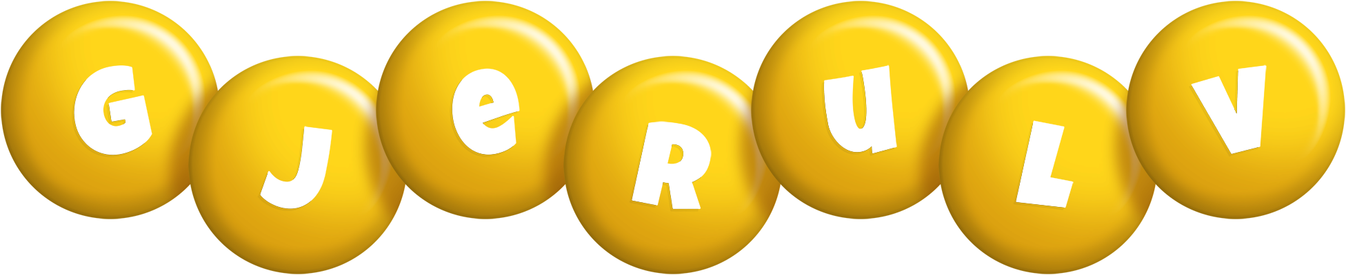 Gjerulv candy-yellow logo