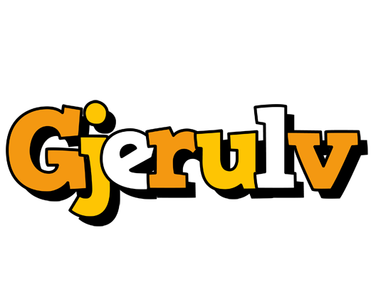 Gjerulv cartoon logo