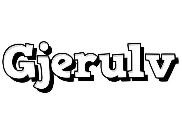 Gjerulv snowing logo