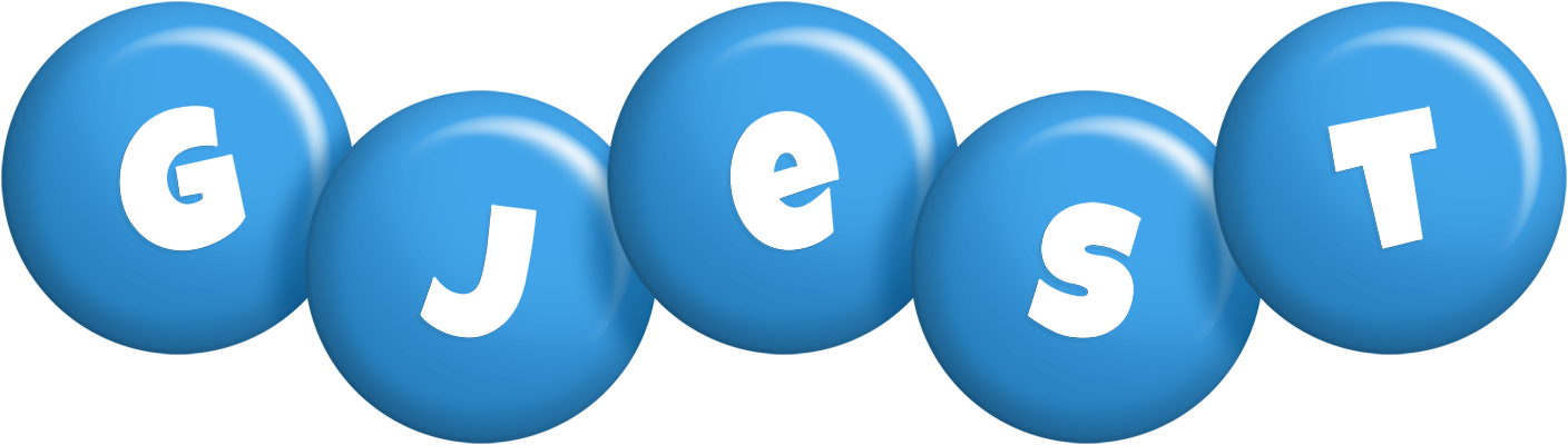 Gjest candy-blue logo