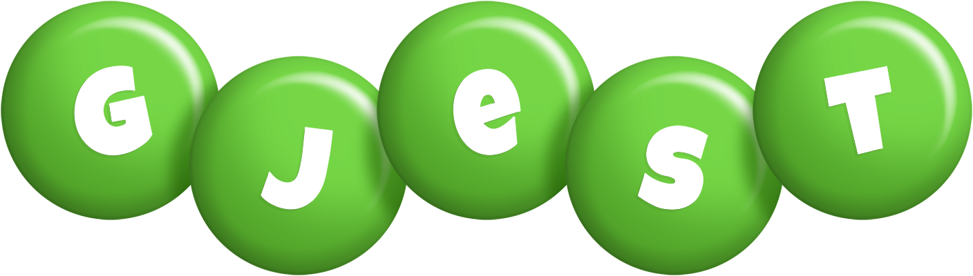 Gjest candy-green logo