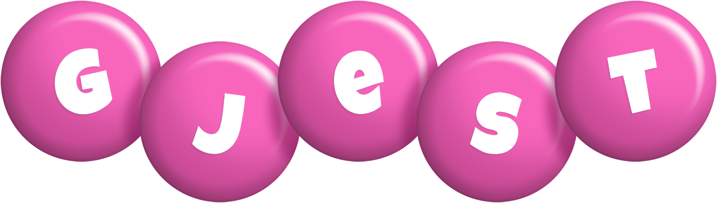 Gjest candy-pink logo