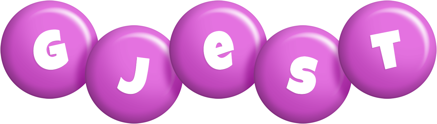 Gjest candy-purple logo