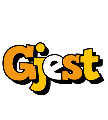 Gjest cartoon logo
