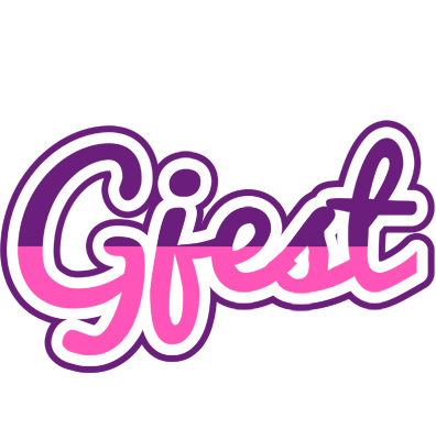 Gjest cheerful logo