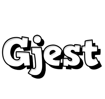 Gjest snowing logo