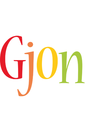 Gjon birthday logo