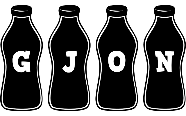 Gjon bottle logo