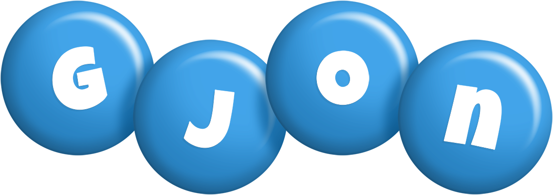 Gjon candy-blue logo