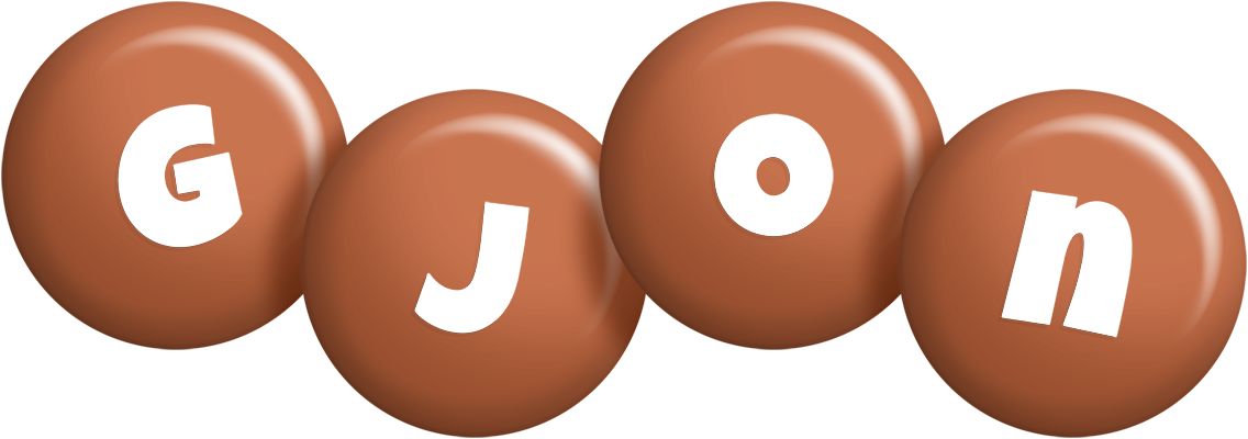 Gjon candy-brown logo
