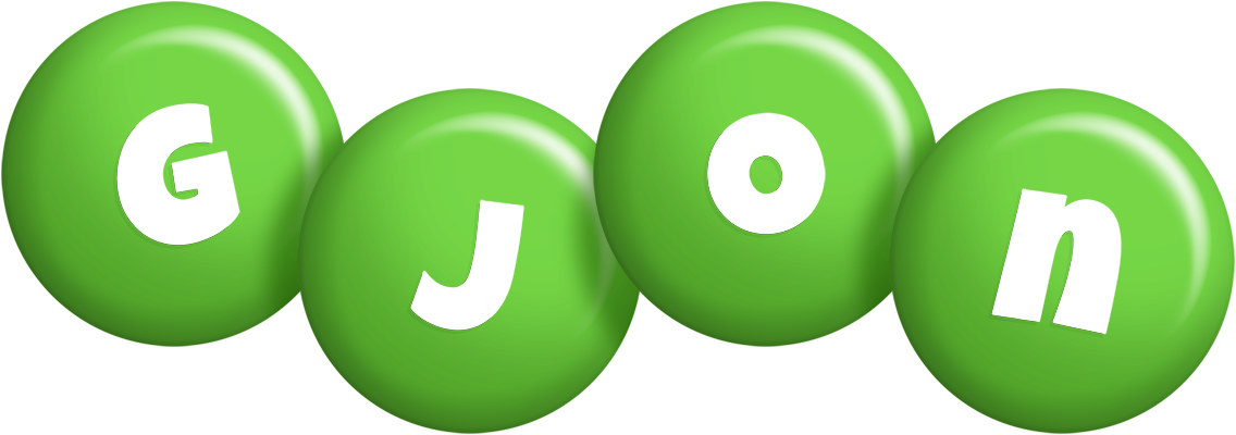 Gjon candy-green logo
