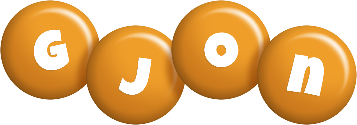 Gjon candy-orange logo