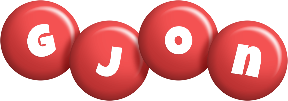 Gjon candy-red logo